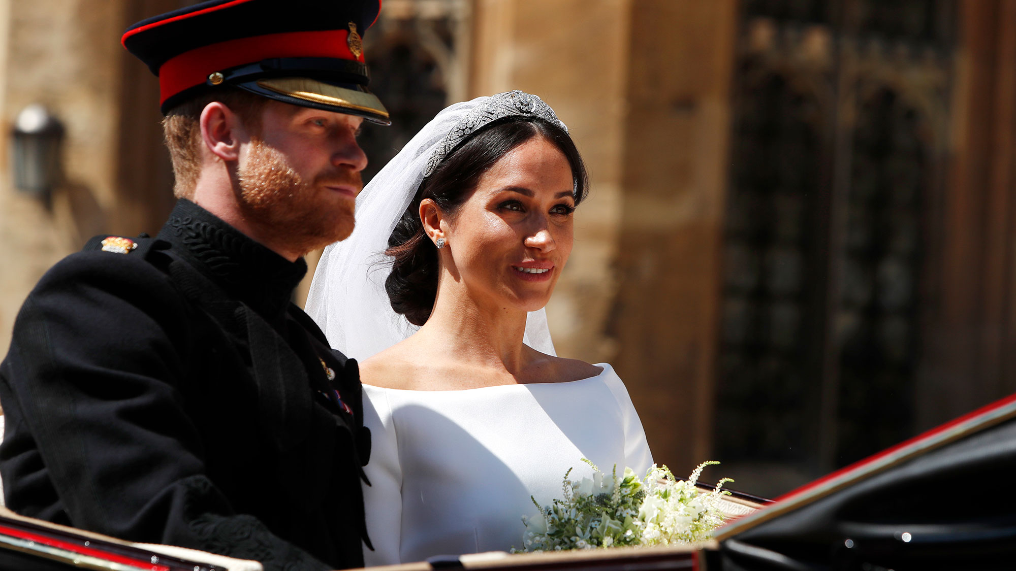Meghan Markle only saw her finished dress on her wedding day